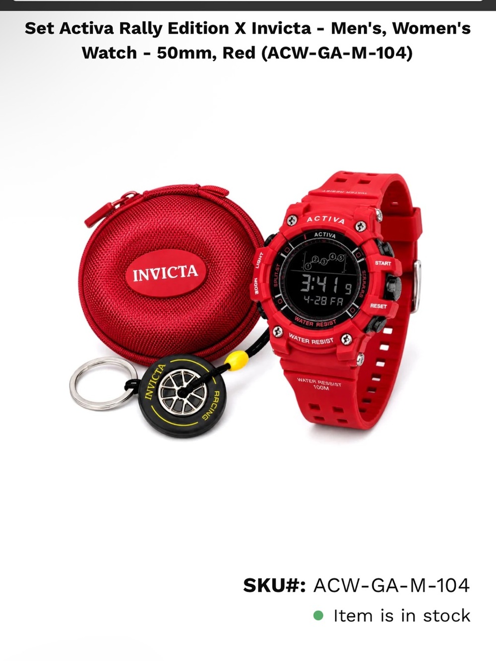 Set Activa Rally Edition X Invicta Watch - Picture 4 of 4